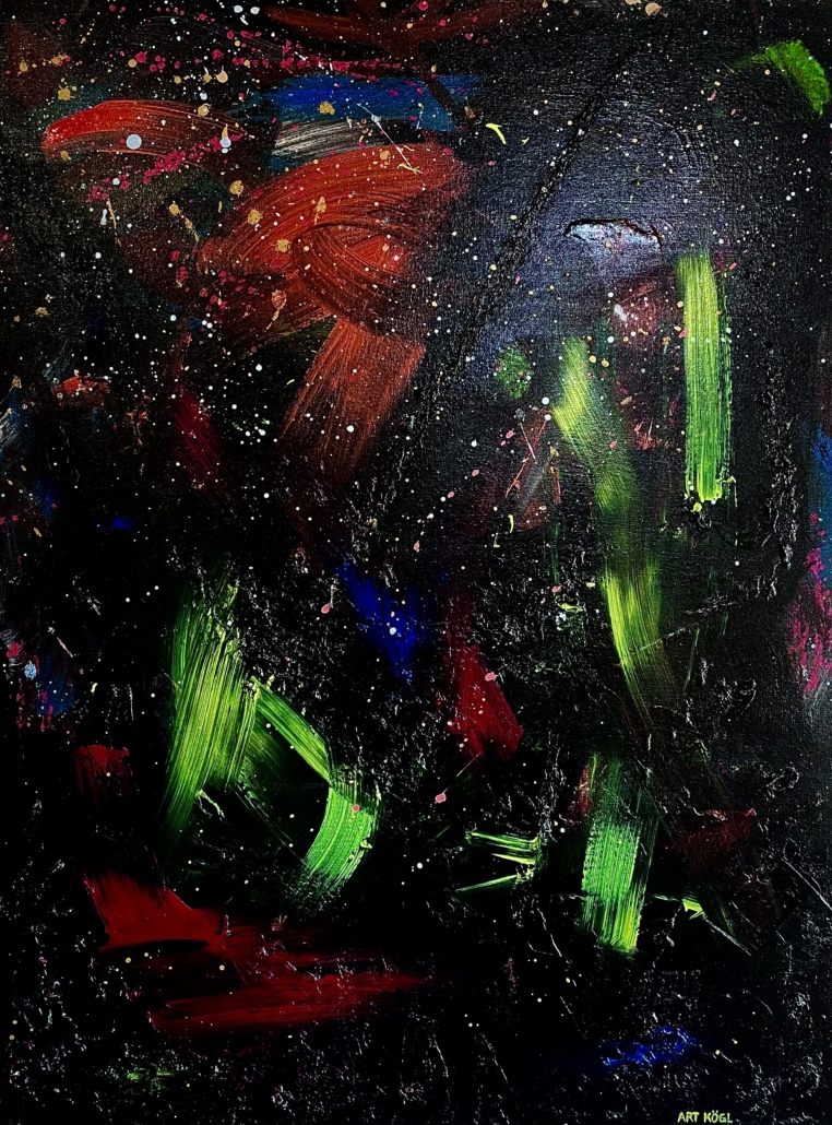 color lights in the dark